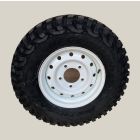 235/85R16 BF Goodrich Mud Terrain T/A KM3 Tyre Fitted and Balanced on 16x6.5" White Wolf Wheel