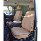 Defender Canvas Seat Covers - Front Pair Puma (post 2007) - Sand
