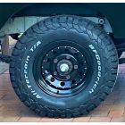 235/85R16 BF Goodrich All Terrain T/A KO2 Tyre Fitted and Balanced on 16x7 Black Modular Wheel - Writing on the Outside - TYRE CURRENTLY OUT OF STOCK - NO DUE DATE 
