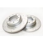 Proline Premium Quality Slotted and Drilled Coated Solid Brake Discs (Pair) | Rear