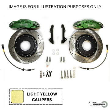 LOF 16+ EXTREMEspec Front Vented Brake Kit- 330mm - Light Yellow (18)