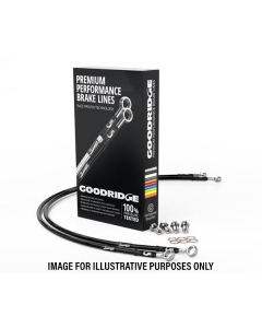 4pc Braided Brake Lines Def 90 and 110 non ABS '99 to '04 chassis number - standard length