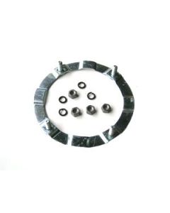 Shock absorber turret securing ring (inc. nuts) 