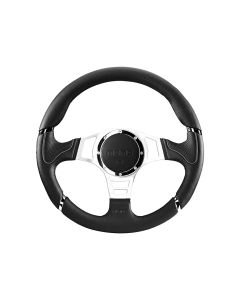 Momo MILLENIUM SPORT Black/Grey Steering Wheel - 350mm