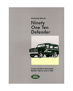 Land Rover 90 110 Defender Official Workshop Manual 1983-1992
