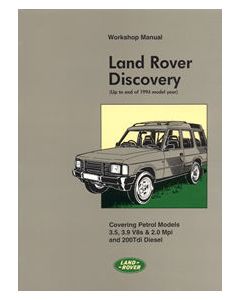 Discovery 1989 to 1993 - Official Workshop Manual by Brooklands Books (soft backed volume) 