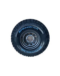 285/75R16 BF Goodrich All Terrain T/A KO2 Tyre Fitted and Balanced on 16x8 Anthracite Modular Wheel - Writing on the Outside 