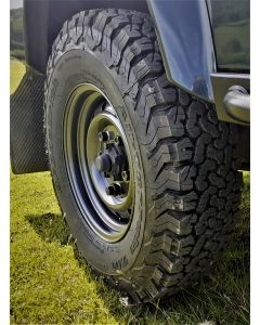 235/85R16 BF Goodrich All Terrain T/A KO2 Tyre Fitted and Balanced on 16x6.5" Anthracite Wolf Wheel - Writing on the Inside - TYRE CURRENTLY OUT OF STOCK - NO DUE DATE 