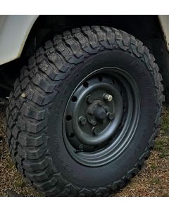 235/85R16 BF Goodrich Mud Terrain T/A KM3 Tyre Fitted and Balanced on 16x6.5" Anthracite Wolf Wheel -TYRE CURRENTLY OUT OF STOCK - NO DUE DATE
