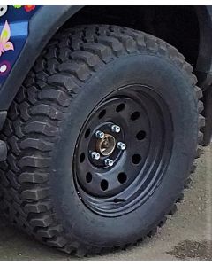 245/70R16 Insa Turbo Dakar tyre fitted and balanced on 16 x 8" Disco 2/ P38 Black modular steel rim -