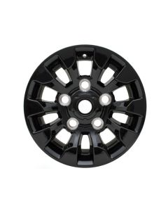 16x7 Black Sawtooth Style Alloy Wheel  