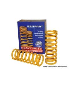 Britpart Heavy Duty Yellow Rear Coil Springs - 110 Standard Height - pair