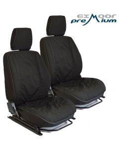 Defender Canvas Seat Covers - Front Pair - Post 2007 - Black