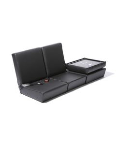 Standard Front Outer Seat Back BLACK VINYL (PIN TYPE)