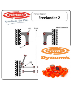 Freelander 2 Polybush Orange Kit