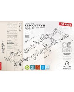 Discovery 2 TD5 LHD Chassis - Galvanised - MACH46BS
