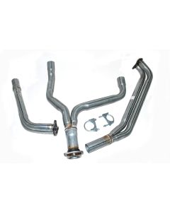 Front downpipes and Y pipe assembly - V8 3.9 EFI non catalyst manual from GA399973 (not CSK model)