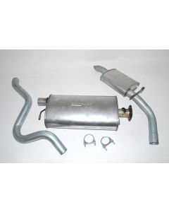 Centre Silencer and Rear Tailpipe and Silencer - V8 EFI with Cat to MA163104