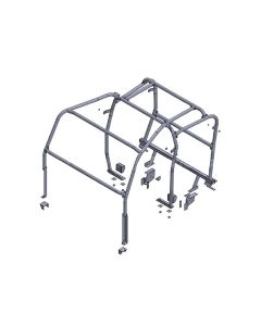  8 point Multi-point Bolt-in Full Roll Cage Black - 110 Td5 Double Cab Pickup 4-door - NOT ELIGIBLE FOR FREE DELIVERY