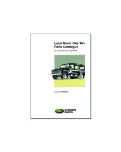 Land Rover 110 Official Parts Book to August 1986