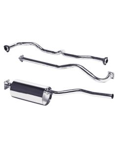 88in Petrol Full Stainless Steel Exhaust System - Right Hand Drive