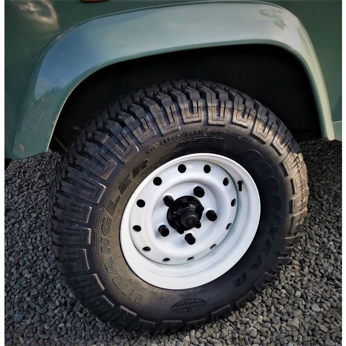 235 85r16 Goodyear Wrangler Mtr Mud Terrain Fitted And Balanced On 16x6 5 White Wolf Wheel Tyre Currently Out Of Stock No Due Date Paddock Spares